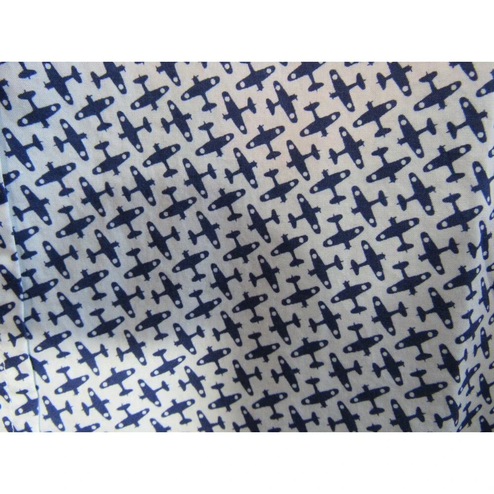 Frank & Eileen Finbar Blue Plane Button Down Long Sleeve Shirt Size Small NWOT